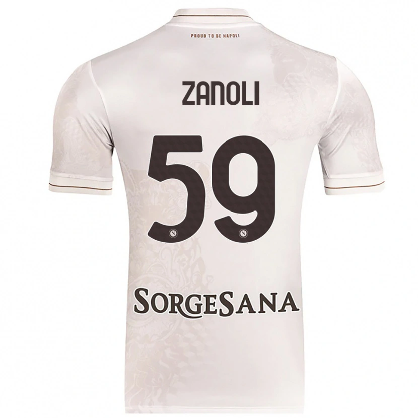Danxen Kinder Alessandro Zanoli #59 Champagner Braun Auswärtstrikot Trikot 2025/26 T-Shirt Österreich