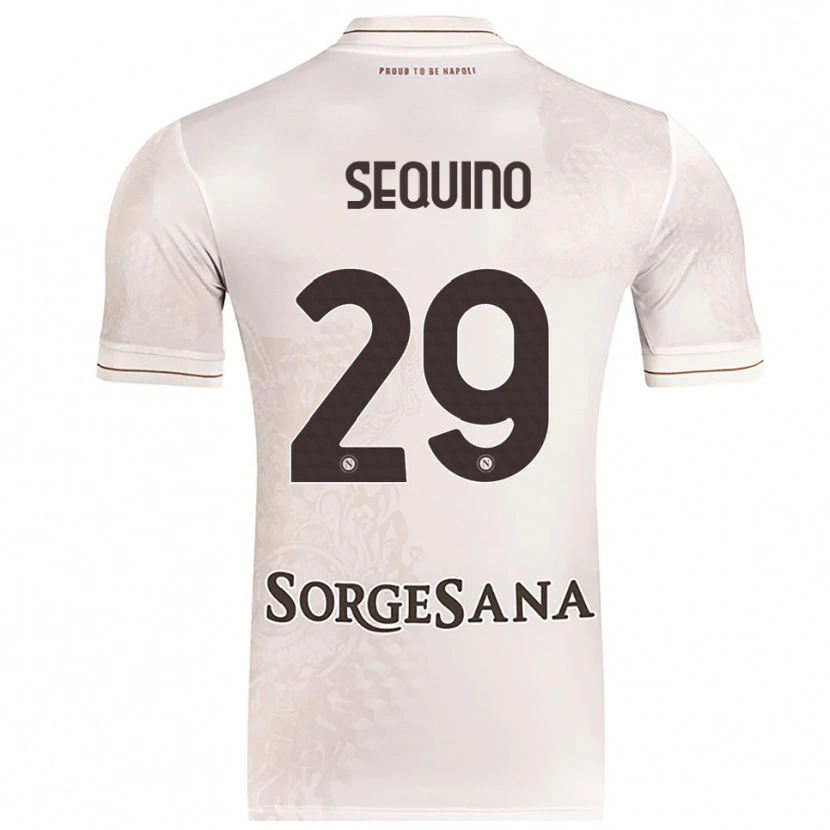 Danxen Kinder Giovanni Sequino #29 Champagner Braun Auswärtstrikot Trikot 2025/26 T-Shirt Österreich
