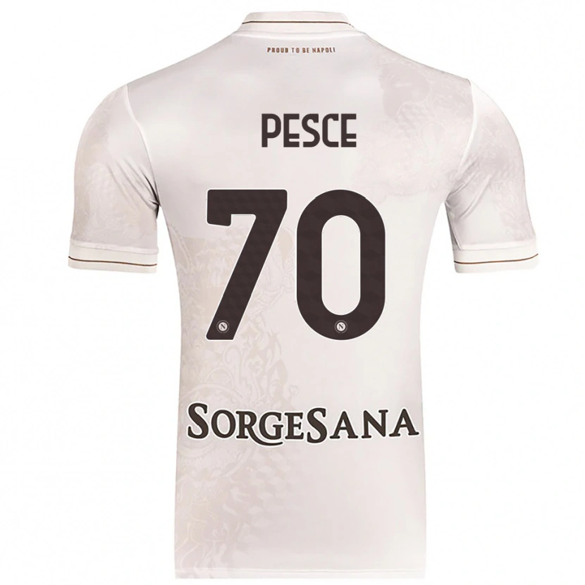 Danxen Kinder Antonio Pesce #70 Champagner Braun Auswärtstrikot Trikot 2025/26 T-Shirt Österreich