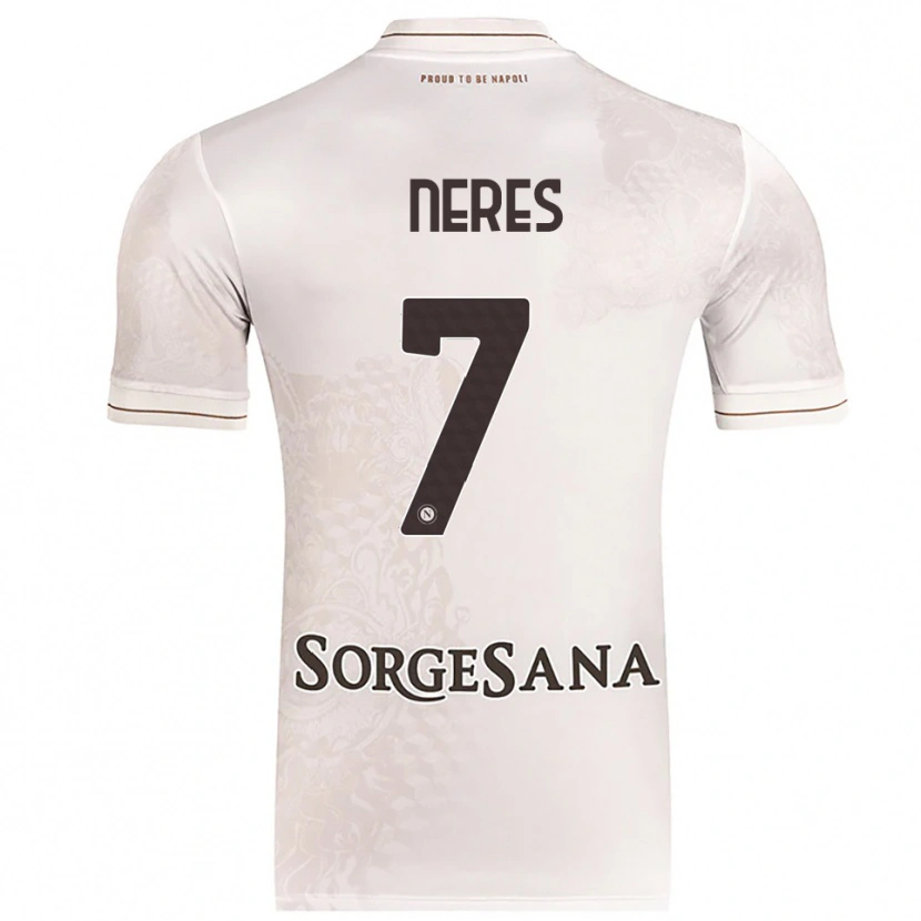 Danxen Kinder David Neres #7 Champagner Braun Auswärtstrikot Trikot 2025/26 T-Shirt Österreich