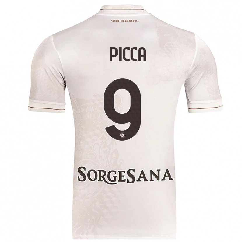Danxen Kinder Luigi Picca #9 Champagner Braun Auswärtstrikot Trikot 2025/26 T-Shirt Österreich