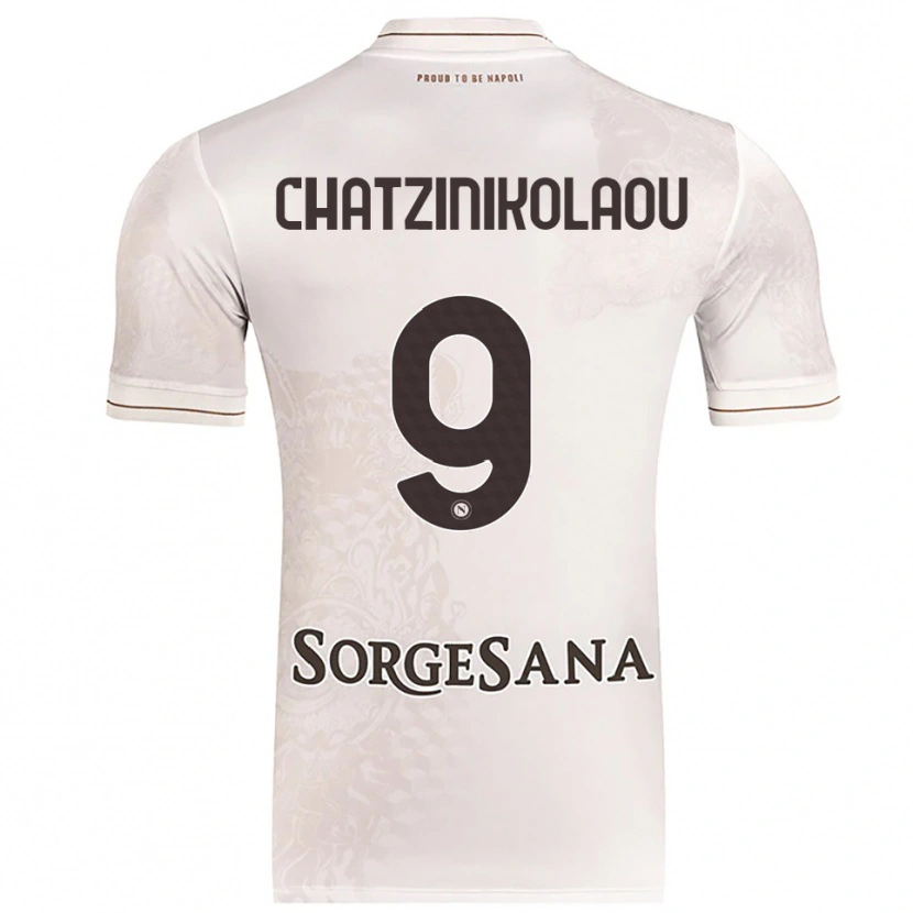 Danxen Kinder Despoina Chatzinikolaou #9 Champagner Braun Auswärtstrikot Trikot 2025/26 T-Shirt Österreich