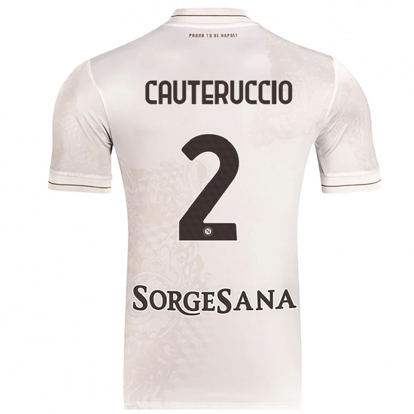 Danxen Kinder Walter Cauteruccio #2 Champagner Braun Auswärtstrikot Trikot 2025/26 T-Shirt Österreich