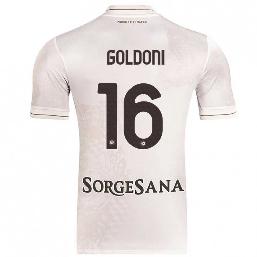 Danxen Kinder Eleonora Goldoni #16 Champagner Braun Auswärtstrikot Trikot 2025/26 T-Shirt Österreich