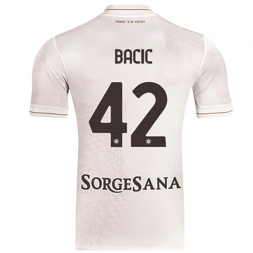 Danxen Kinder Doris Bačić #42 Champagner Braun Auswärtstrikot Trikot 2025/26 T-Shirt Österreich