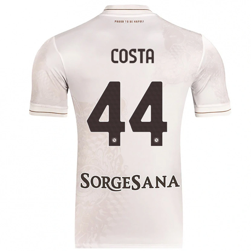 Danxen Kinder Filippo Costa #44 Champagner Braun Auswärtstrikot Trikot 2025/26 T-Shirt Österreich