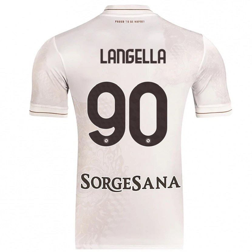 Danxen Kinder Gabriella Langella #90 Champagner Braun Auswärtstrikot Trikot 2025/26 T-Shirt Österreich
