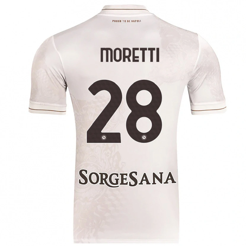 Danxen Kinder Ginevra Moretti #28 Champagner Braun Auswärtstrikot Trikot 2025/26 T-Shirt Österreich
