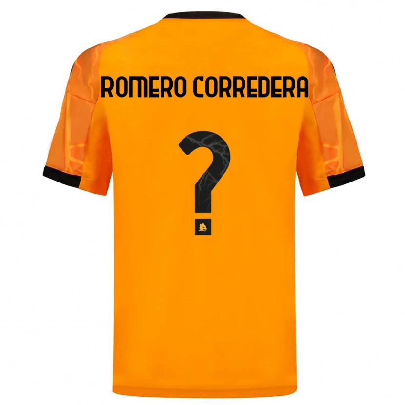 Danxen Kinder Miguel Romero Corredera #0 Orange Schwarz Auswärtstrikot Trikot 2025/26 T-Shirt Österreich