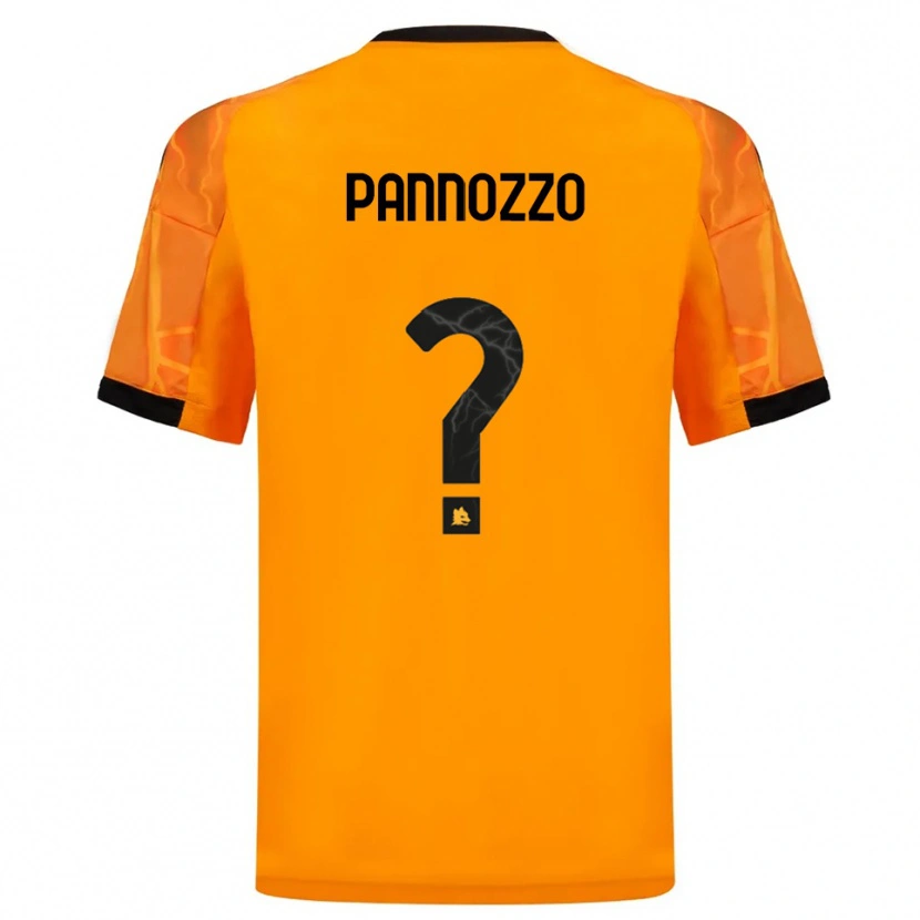Danxen Kinder Nicolò Pannozzo #0 Orange Schwarz Auswärtstrikot Trikot 2025/26 T-Shirt Österreich