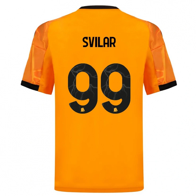 Danxen Kinder Mile Svilar #99 Orange Schwarz Auswärtstrikot Trikot 2025/26 T-Shirt Österreich