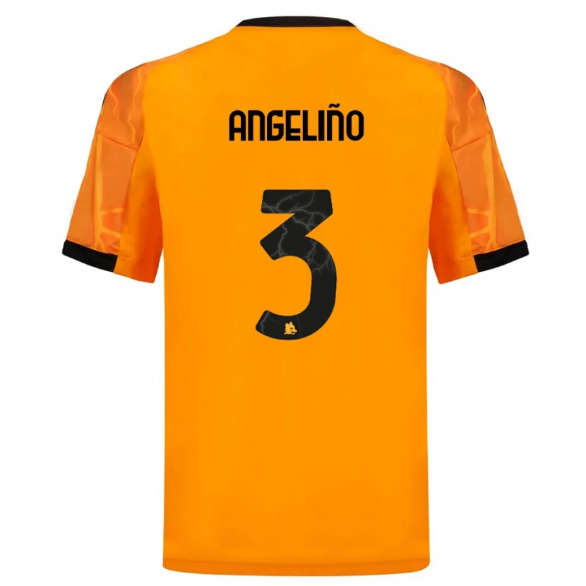 Danxen Kinder Angeliño #3 Orange Schwarz Auswärtstrikot Trikot 2025/26 T-Shirt Österreich