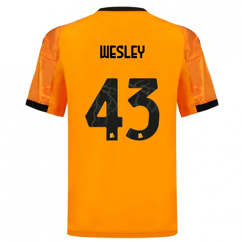 Danxen Kinder Wesley #43 Orange Schwarz Auswärtstrikot Trikot 2025/26 T-Shirt Österreich