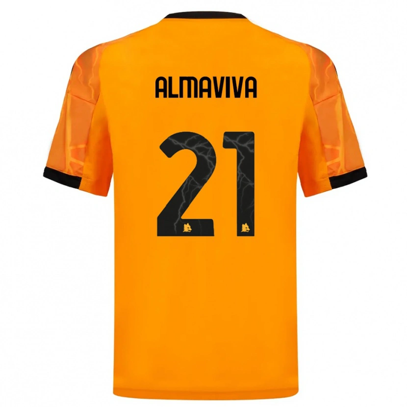Danxen Kinder Mattia Almaviva #21 Orange Schwarz Auswärtstrikot Trikot 2025/26 T-Shirt Österreich