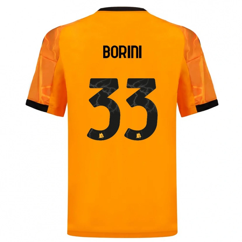 Danxen Kinder Joyce Borini #33 Orange Schwarz Auswärtstrikot Trikot 2025/26 T-Shirt Österreich