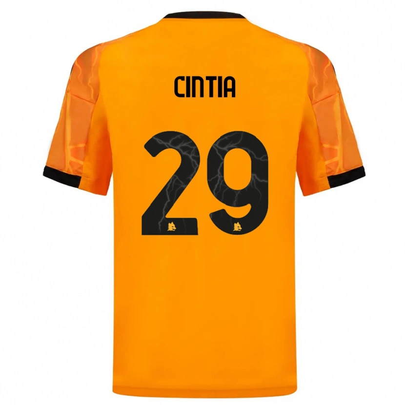 Danxen Kinder Cintia Rafaela Soares Martins #29 Orange Schwarz Auswärtstrikot Trikot 2025/26 T-Shirt Österreich