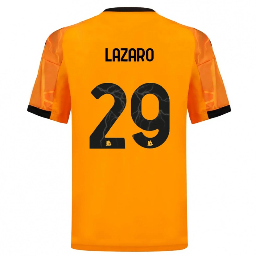Danxen Kinder Paloma Lazaro #29 Orange Schwarz Auswärtstrikot Trikot 2025/26 T-Shirt Österreich