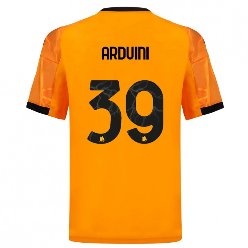 Danxen Kinder Giacomo Arduini #39 Orange Schwarz Auswärtstrikot Trikot 2025/26 T-Shirt Österreich