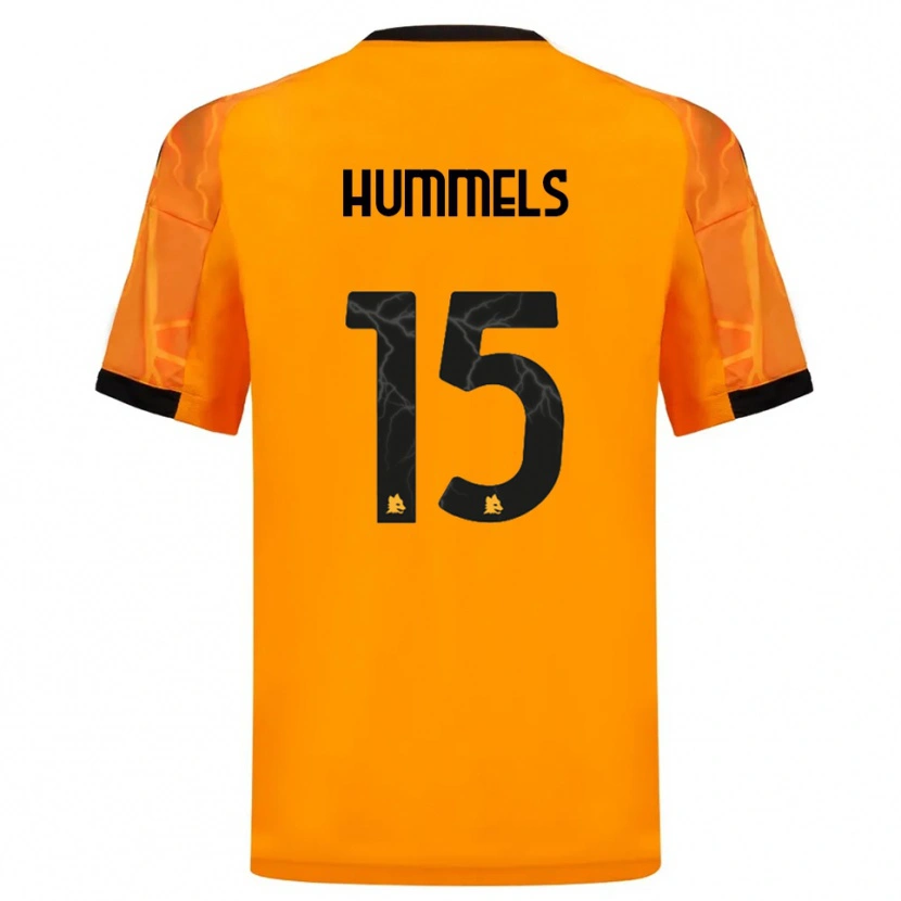 Danxen Kinder Mats Hummels #15 Orange Schwarz Auswärtstrikot Trikot 2025/26 T-Shirt Österreich