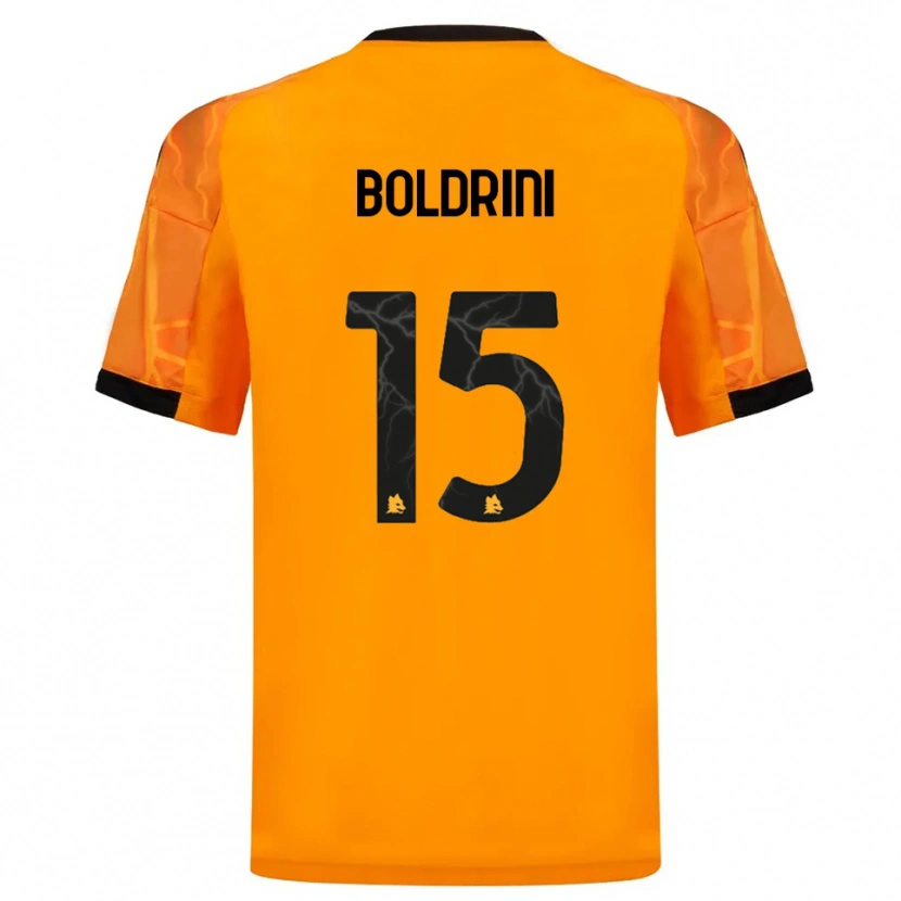 Danxen Kinder Mattia Boldrini #15 Orange Schwarz Auswärtstrikot Trikot 2025/26 T-Shirt Österreich