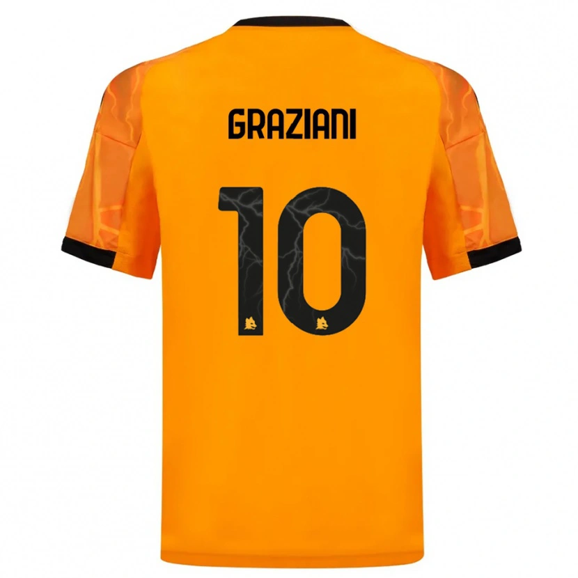 Danxen Kinder Leonardo Graziani #10 Orange Schwarz Auswärtstrikot Trikot 2025/26 T-Shirt Österreich