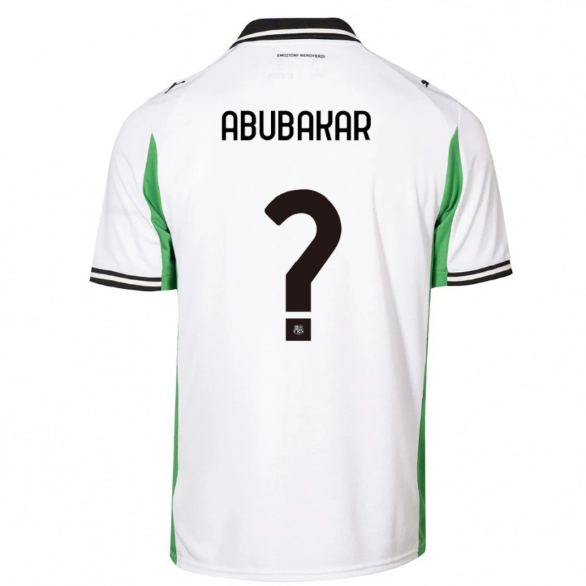 Danxen Kinder Salim Abubakar #0 Weiß Grün Schwarz Auswärtstrikot Trikot 2025/26 T-Shirt Österreich