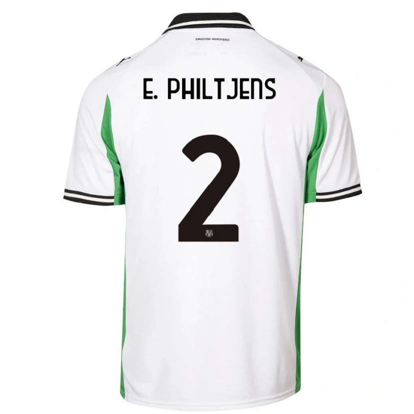 Danxen Kinder Davina Brigitte E. Philtjens #2 Weiß Grün Schwarz Auswärtstrikot Trikot 2025/26 T-Shirt Österreich