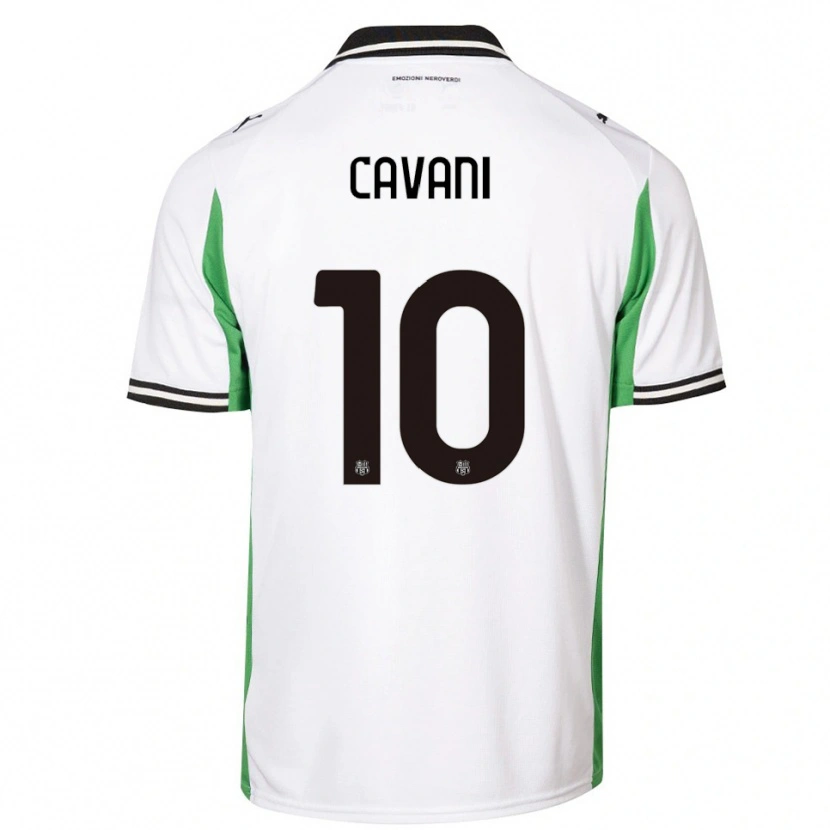 Danxen Kinder Lorenzo Cavani #10 Weiß Grün Schwarz Auswärtstrikot Trikot 2025/26 T-Shirt Österreich