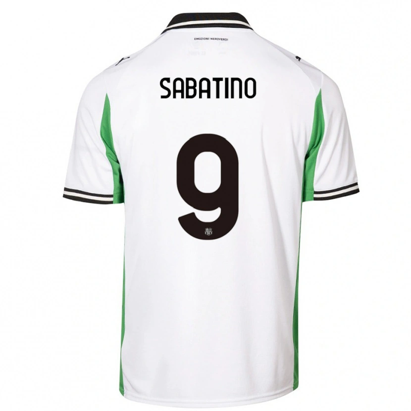 Danxen Kinder Daniela Sabatino #9 Weiß Grün Schwarz Auswärtstrikot Trikot 2025/26 T-Shirt Österreich