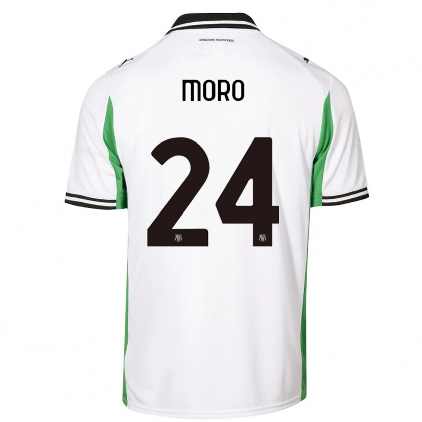 Danxen Kinder Luca Moro #24 Weiß Grün Schwarz Auswärtstrikot Trikot 2025/26 T-Shirt Österreich