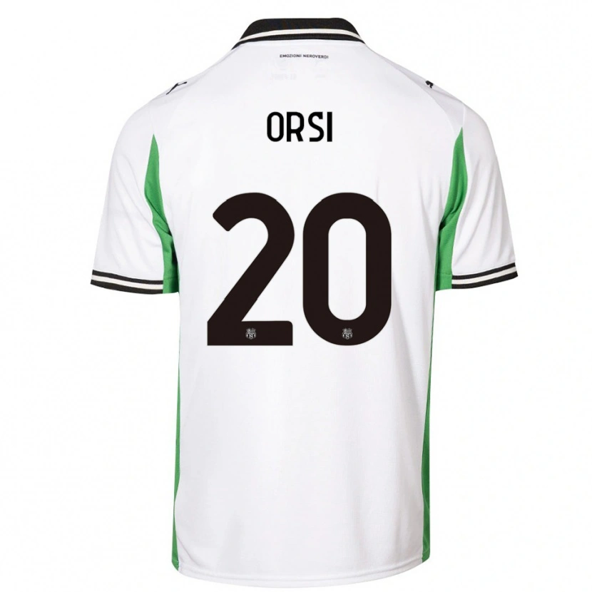 Danxen Kinder Benedetta Orsi #20 Weiß Grün Schwarz Auswärtstrikot Trikot 2025/26 T-Shirt Österreich