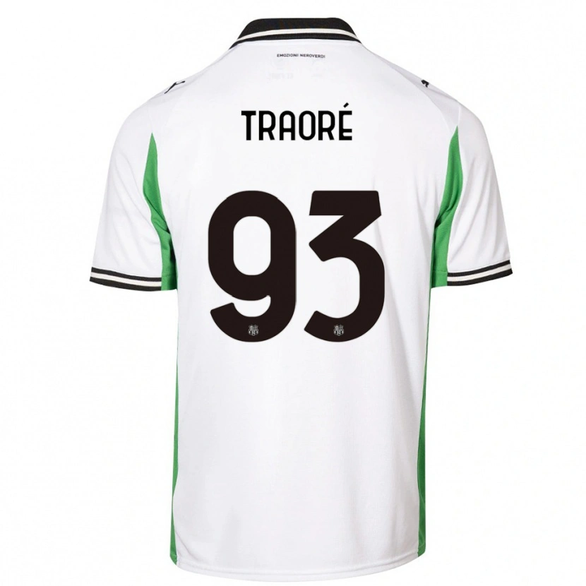 Danxen Kinder Kadidia Traoré #93 Weiß Grün Schwarz Auswärtstrikot Trikot 2025/26 T-Shirt Österreich