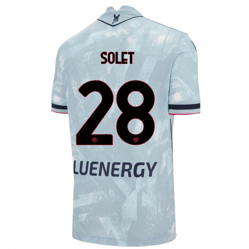 Danxen Kinder Oumar Solet #28 Hellblau Schwarz Auswärtstrikot Trikot 2025/26 T-Shirt Österreich