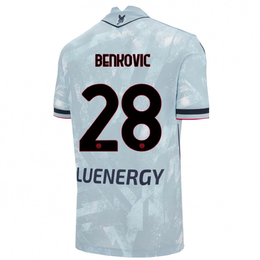 Danxen Kinder Filip Benkovic #28 Hellblau Schwarz Auswärtstrikot Trikot 2025/26 T-Shirt Österreich