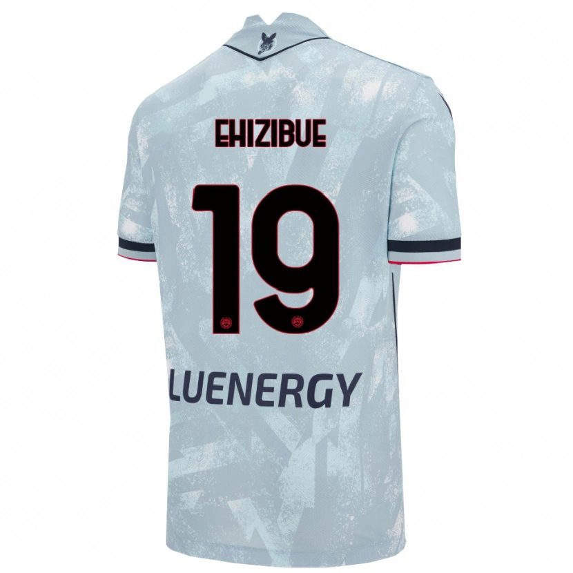 Danxen Kinder Kingsley Ehizibue #19 Hellblau Schwarz Auswärtstrikot Trikot 2025/26 T-Shirt Österreich