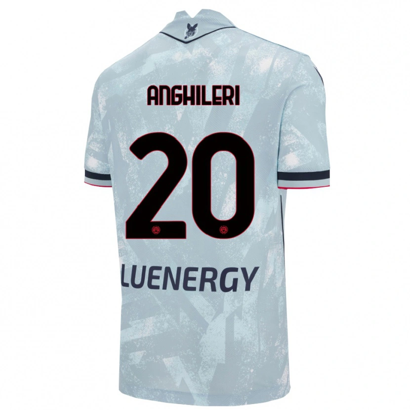 Danxen Kinder Giulio Anghileri #20 Hellblau Schwarz Auswärtstrikot Trikot 2025/26 T-Shirt Österreich