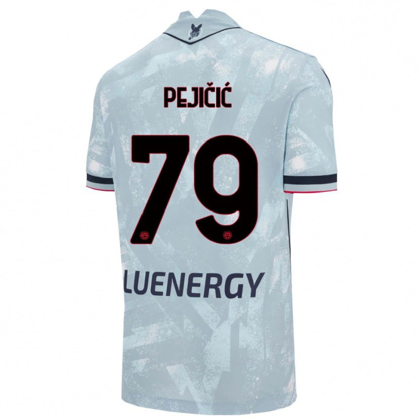 Danxen Kinder David Pejičić #79 Hellblau Schwarz Auswärtstrikot Trikot 2025/26 T-Shirt Österreich