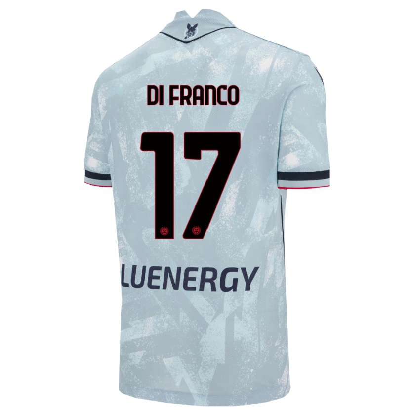 Danxen Kinder Giovanni Di Franco #17 Hellblau Schwarz Auswärtstrikot Trikot 2025/26 T-Shirt Österreich