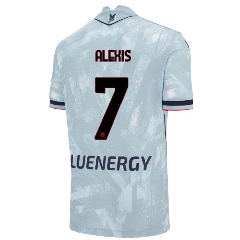 Danxen Kinder Alexis Sánchez #7 Hellblau Schwarz Auswärtstrikot Trikot 2025/26 T-Shirt Österreich