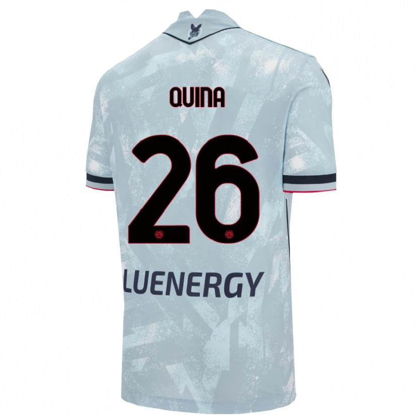 Danxen Kinder Domingos Quina #26 Hellblau Schwarz Auswärtstrikot Trikot 2025/26 T-Shirt Österreich