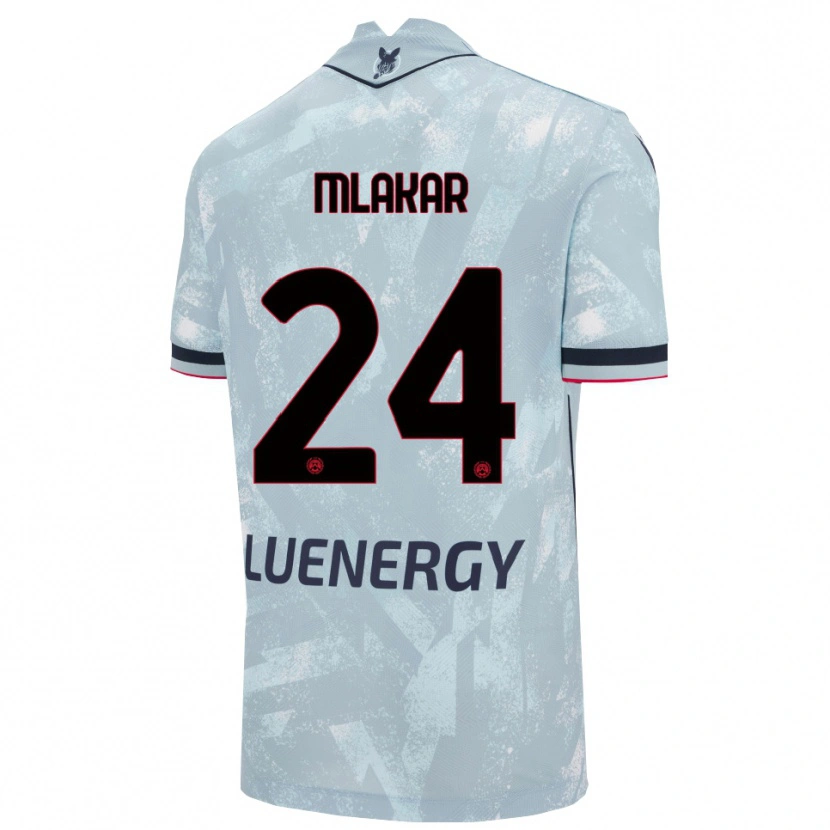 Danxen Kinder Lorenzo Mlakar #24 Hellblau Schwarz Auswärtstrikot Trikot 2025/26 T-Shirt Österreich