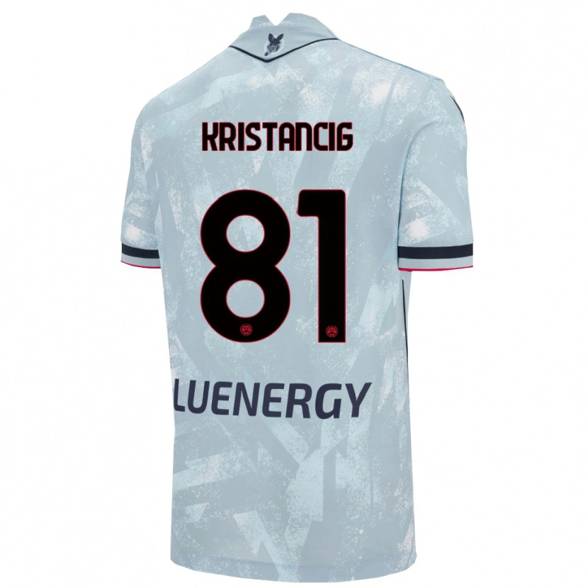 Danxen Kinder Luca Kristancig #81 Hellblau Schwarz Auswärtstrikot Trikot 2025/26 T-Shirt Österreich