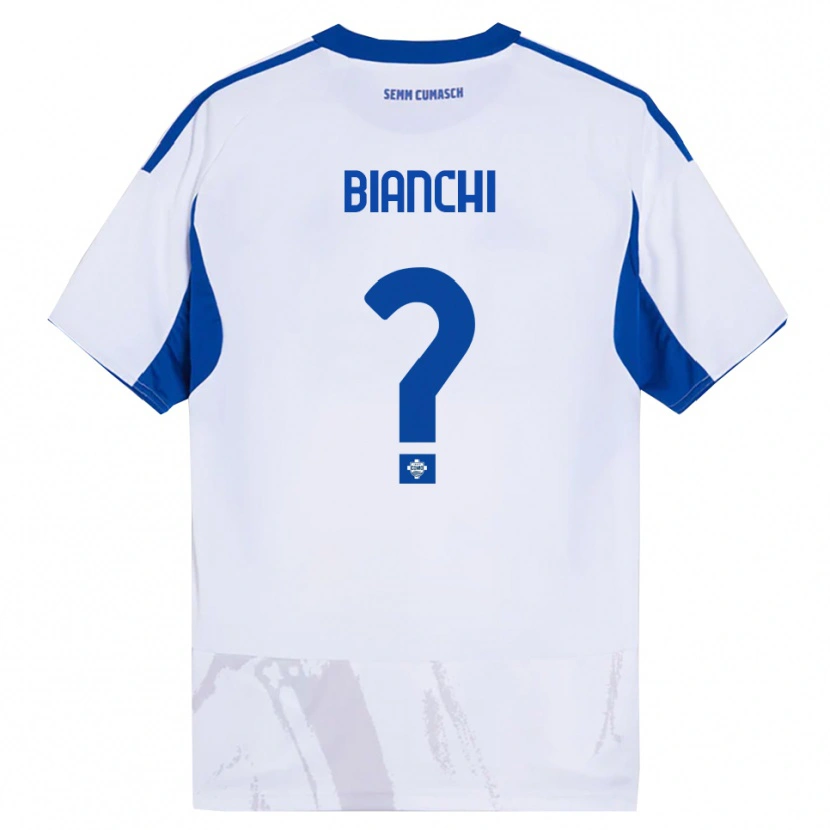 Danxen Kinder Gianluca Bianchi #0 Weiß Blau Auswärtstrikot Trikot 2025/26 T-Shirt Österreich