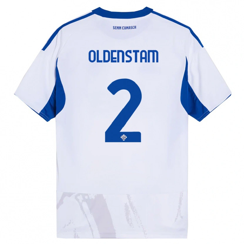 Danxen Kinder Lyfe Oldenstam #2 Weiß Blau Auswärtstrikot Trikot 2025/26 T-Shirt Österreich