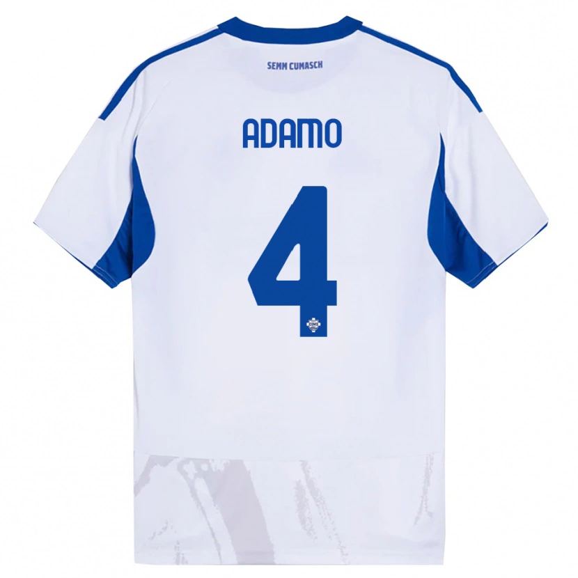 Danxen Kinder Andrea Adamo #4 Weiß Blau Auswärtstrikot Trikot 2025/26 T-Shirt Österreich