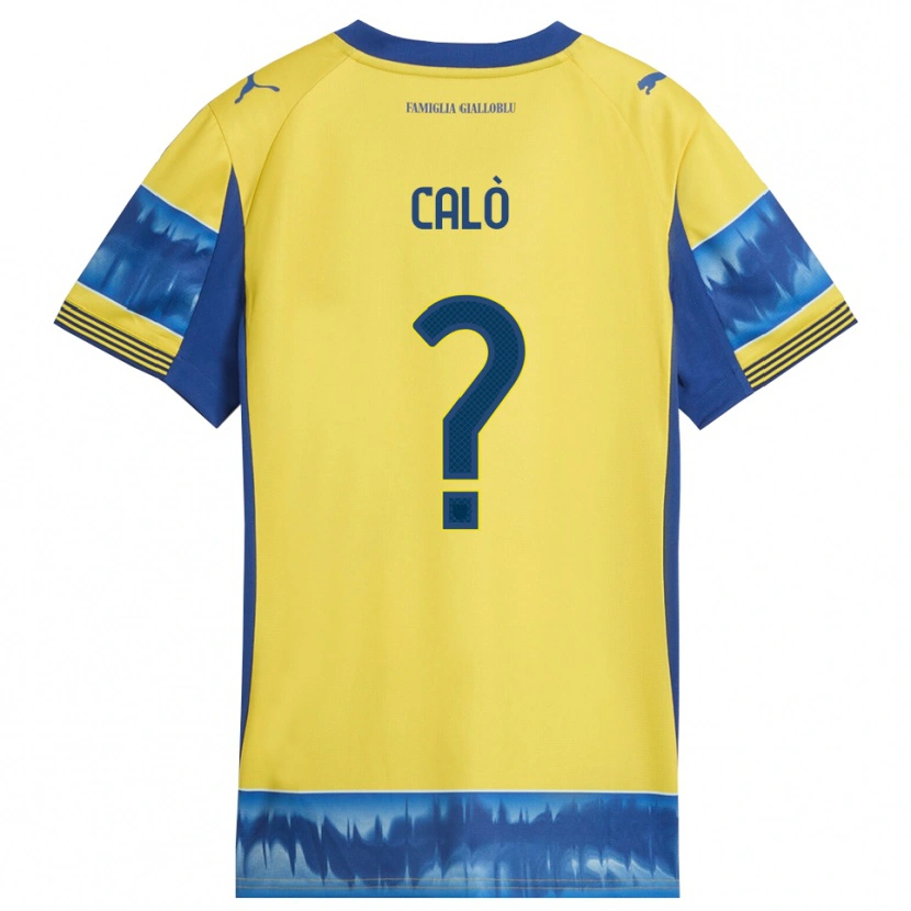 Danxen Kinder Simone Calò #0 Gelb Blau Auswärtstrikot Trikot 2025/26 T-Shirt Österreich