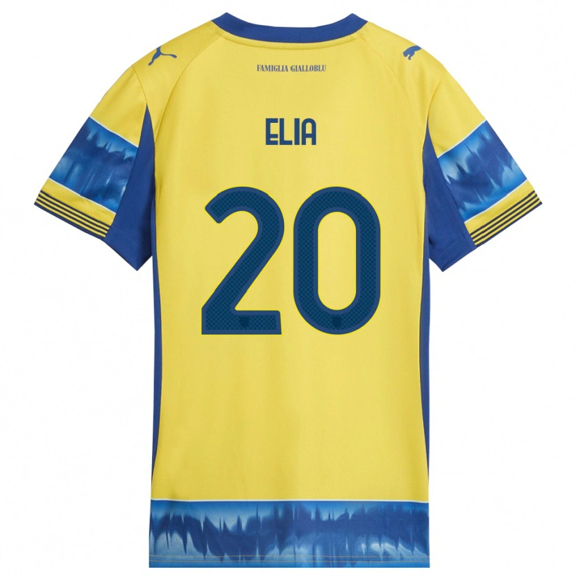 Danxen Kinder Alessandro Elia #20 Gelb Blau Auswärtstrikot Trikot 2025/26 T-Shirt Österreich