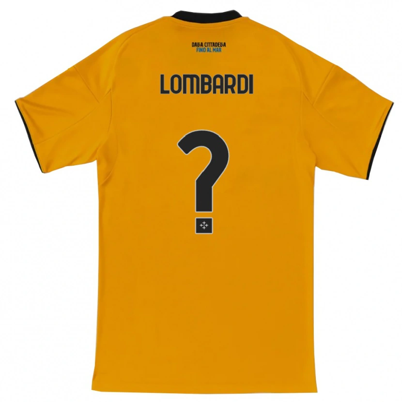 Danxen Kinder Samuele Lombardi #0 Orange Blau Auswärtstrikot Trikot 2025/26 T-Shirt Österreich
