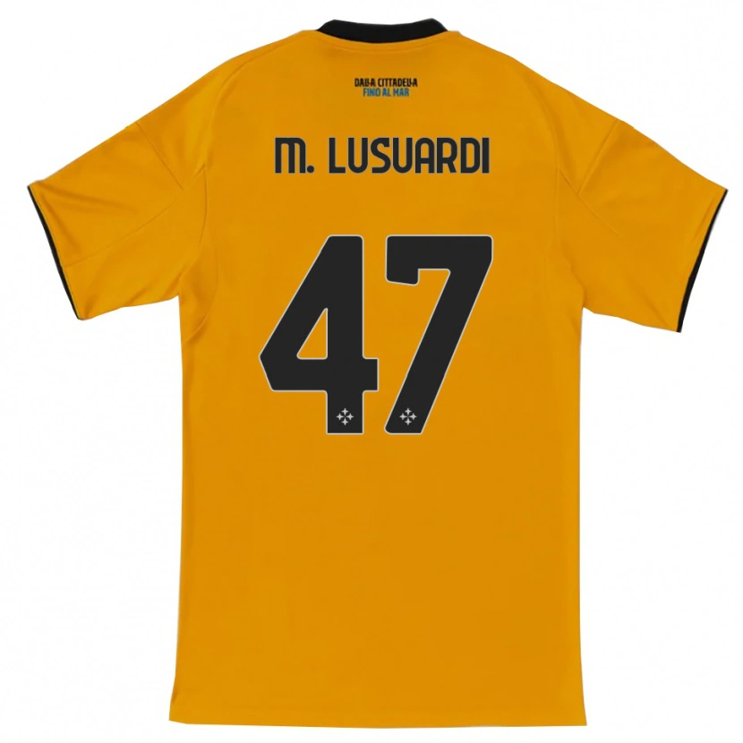 Danxen Kinder Mateus Lusuardi #47 Orange Blau Auswärtstrikot Trikot 2025/26 T-Shirt Österreich