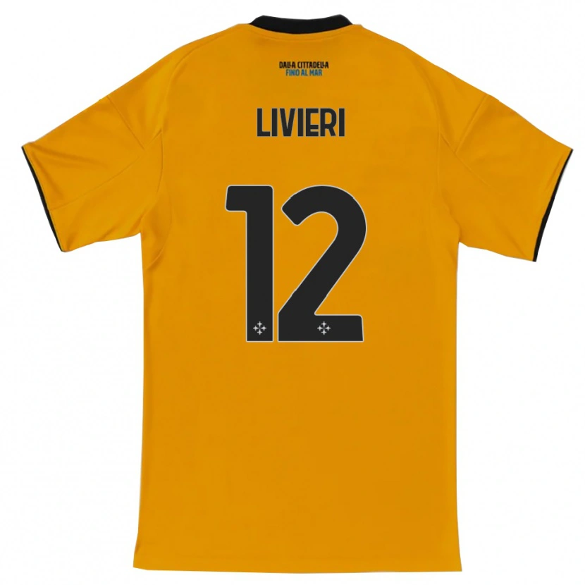 Danxen Kinder Alessandro Livieri #12 Orange Blau Auswärtstrikot Trikot 2025/26 T-Shirt Österreich